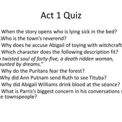 Act one quiz the crucible