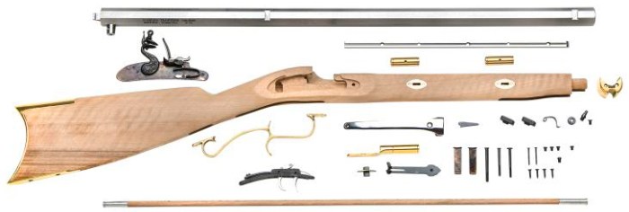 Label the indicated parts of a muzzleloader