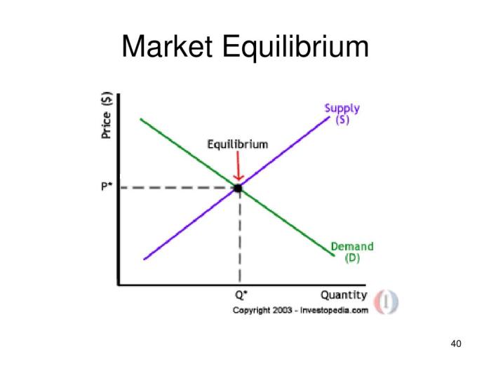 What was the equilibrium price in the market for sunglasses